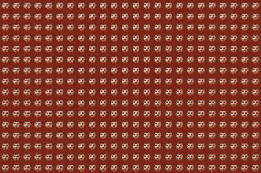 Renksiz çiçek desenli turuncu, kırmızı ve kahverengi renkler.