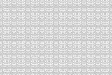 Raster pürüzsüz beyaz Noel süsü deseni. Siyah arkaplan üzerindeki parlak arkaplan resimlemesi.