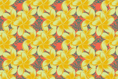 Renksiz çiçeksiz raster deseni.