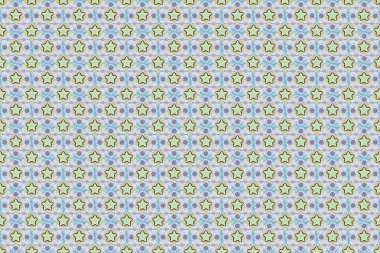 Bej, gri ve mavi renklerde çiçek arkaplanı kumaşa basmak için kağıt koleksiyon defteri için. Raster geçmişe dönük, pek çok çiçekli, pürüzsüz bir desen..