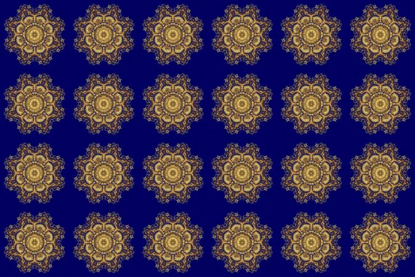 Bilim Teknoloji Tasarım Kitabı Düzeni Mandala Sunumu Mavi Arka Planda — Stok fotoğraf