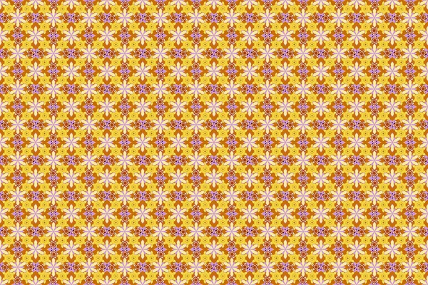 Nahtloses Muster Violett Gelb Und Orange Raster Luxus Kunterbuntes Muster — Stockfoto