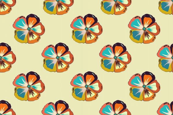 Azulejo Suave Fondo Floral Sin Costuras Para Envolver Textil Papel — Foto de Stock