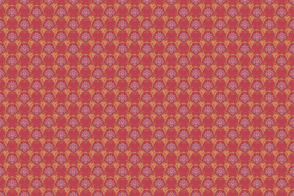 ラスターイラスト 鮮やかな繰り返し 簡単にシームレスなパターンを作るために任意の輪郭を埋めるためにそれを使用します ピンクと赤のスケッチ — ストック写真