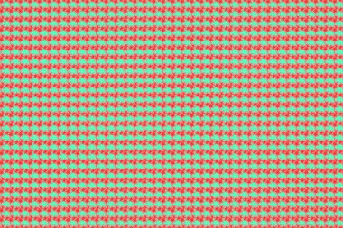 Geleneksel Hint çiçeksiz desenli, yeşil arka planda karışık tesisat çiçekleri..