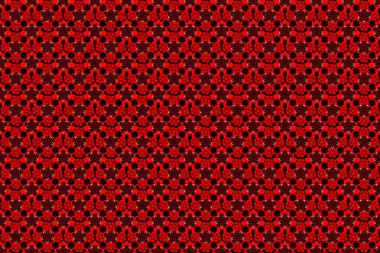 Etiketler, etiketler, etiketler, hediye ambalaj kağıtları ve pankart tasarımı için siyah, pembe ve kırmızı renklerde şirin bir tasarım. Raster düz çiçekler ve siluet desensiz bırakır.