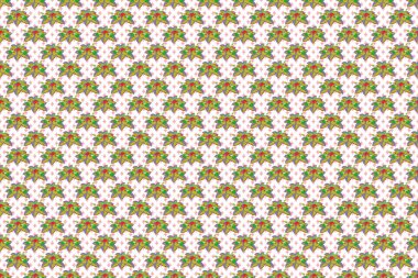 Renksiz çiçeksiz raster desenli resimleme.