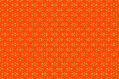 Turuncu arka planda altın desen. Soyut raster elementleri ile lüks altın pürüzsüz desen.