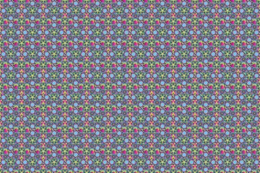 Stock raster soyut el çizimi deseni, mor, sarı ve mavi renkli çiçekler. Kart ya da afiş için kusursuz şablon. Doğu ya da Arap, Rusya sanat geçmişi.