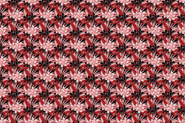 Soyut klasik kusursuz desen. Klasik çiçek süsü..