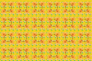 Kusursuz desenli çiçek deseni çizimi.