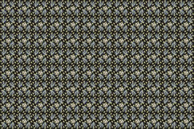 Renksiz çiçeksiz raster deseni.