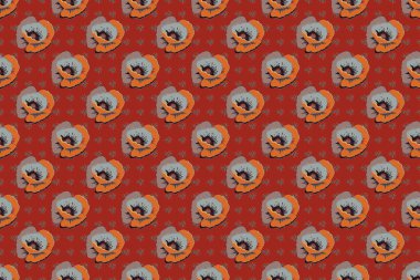 Renksiz çiçeksiz raster deseni.