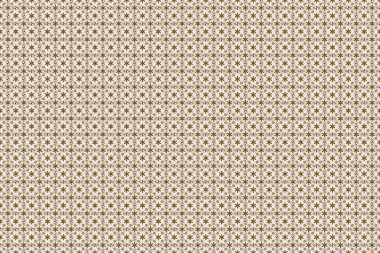 Kahverengi, yeşil ve bej renkli küçük çiçekler. Küçük çiçeklerdeki hoş, pürüzsüz desen. Moda baskıları için zarif bir şablon. Ditsy çiçek stili..