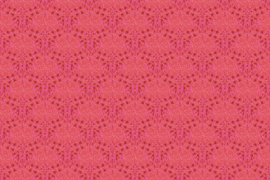 Pembe ve kahverengi renklerde kusursuz soyut kabile deseni. El yapımı etnik doku, hayal gücünün uçuşu. Raster illüstrasyonu.