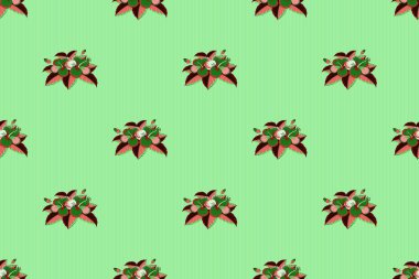 Renksiz çiçeksiz raster deseni.