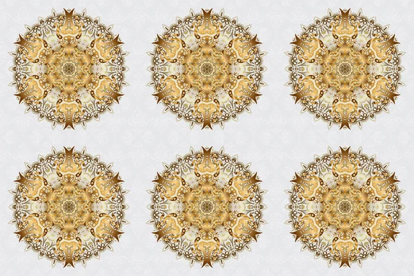 Dekorativní Design Prvek Filigránové Kaligrafie Rastrová Ilustrace Ročník Barokní Mandala — Stock fotografie