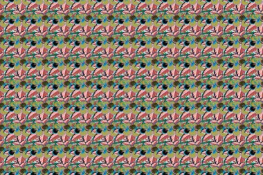 Renksiz çiçeksiz raster deseni.