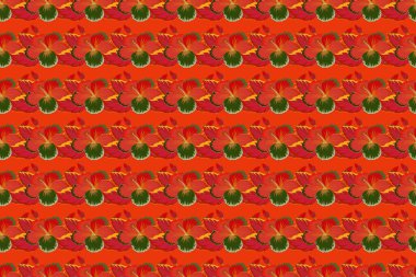 Renksiz çiçeksiz raster deseni.