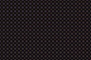 El yapımı etnik doku, hayal gücünün uçuşu. Raster illüstrasyonu. Yeşil ve mor renklerde kusursuz soyut kabile deseni.