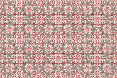 Millefleur 'lar. Özgürlük tarzı. Tekstil, kumaş, örtü ve imalat için çiçeksiz arka plan. Küçük çaplı çiçeklerde zarif, yumuşak, pürüzsüz bir desen..