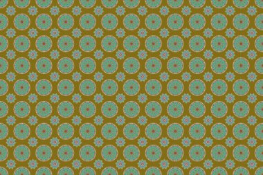 Raster illüstrasyonu. Damask pürüzsüz arkaplan deseni gri, mavi ve mor renklerde.