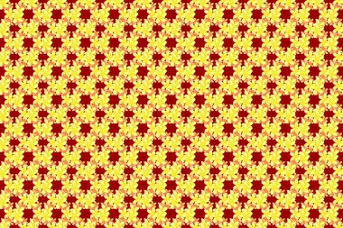 Plumeria çiçekleriyle klasik tarzda enfes bir desen. Kırmızı arka planda moda baskısı. Dekorasyon ve tasarım için güzel bir desen. Plumeria çiçekleriyle sulu boya deseni.