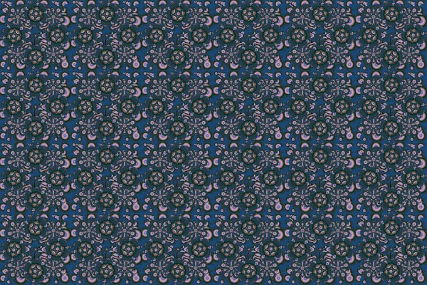 Роскошный Классический Орнамент Королевская Викторианская Текстура Обоев Печати Текстиля Ткани — стоковое фото