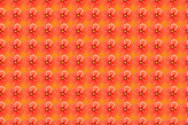 Растровая Иллюстрация Романтический Бесшовный Узор Акварелью Абстрактных Цветов Космоса Оранжевом — стоковое фото