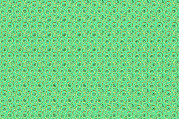 Green Golden Pattern Elegant Raster Classic Golden Seamless Pattern Seamless — Stock Photo, Image