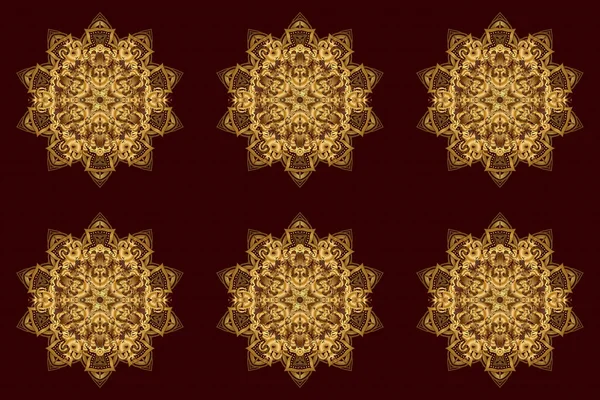 Texture Ethnique Orient Islam Indien Motifs Orient Dentelle Symétrique Tissu — Photo