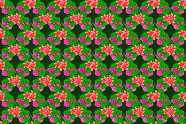Patrón Trama Floral Sin Costuras Color — Foto de Stock