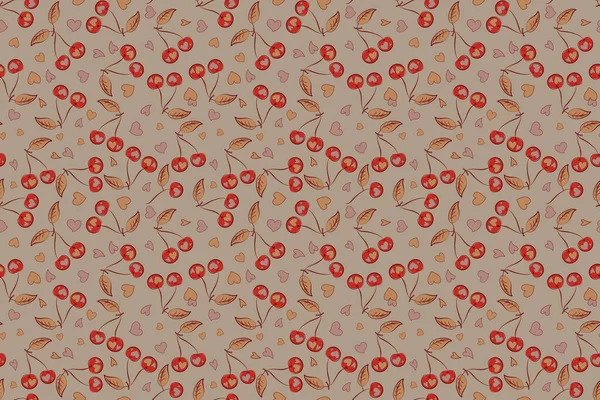 Бесшовный Акварельный Рисунок Абстрактного Растрового Оранжевого Розового Бежевого Вишня — стоковое фото