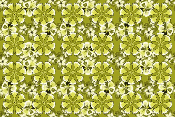 Color Seamless Floral Raster Pattern — Stock Photo, Image