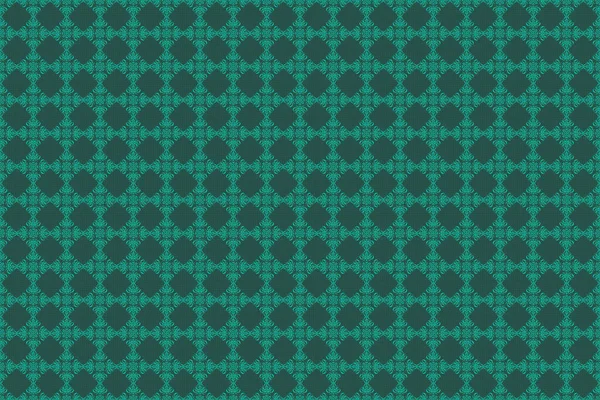 Płynny Wzór Rastrowych Elementów Niebiesko Zielonych — Zdjęcie stockowe