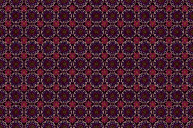 Retro dikişsiz antika şekilli akanthus. Raster illüstrasyonu. Klasik barok süsü. Dekoratif tasarım unsuru filigran kaligrafi.