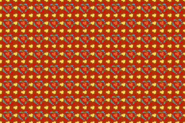 Renksiz çiçeksiz raster deseni.