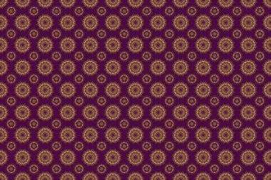 Soyut dinamik dalgalanan yüzey, hareket yanılsaması, mor arkaplan eğriliği. Parmak izi veya dijital için altın pürüzsüz desen.