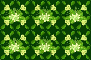 Soyut klasik kusursuz desen. Klasik çiçek süsü..