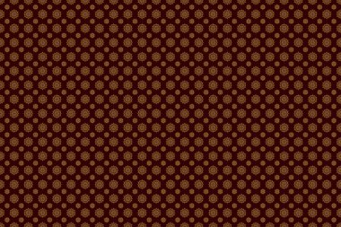 Altın gradyanı olan klasik, dikişsiz bir model. Zarif altın davetiye kartı, altın desenli ve kahverengi arka planlı..