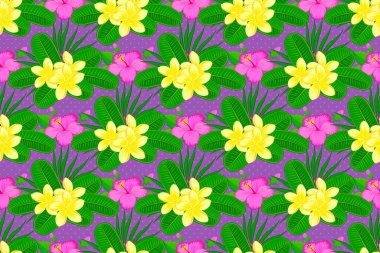 Soyut zarafet, pürüzsüz desen, menekşe arkaplanda tesisat çiçekleri..