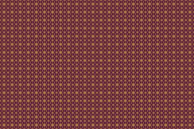 Mor bir arka planda Viktorya dönemi tarzında kusursuz desen. Vignetteler, sınırlar ve tasarım şablonları için altın elementler. Lüks çiçek çerçeveleri ve süslü dekorlar..