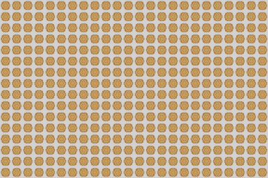 Altın Mandala. Kabile, Boho, Bohem tarzı, flaş dövme için. Gri arkaplandaki süs davetiye kartı Vintage dekoratif ögeleri.