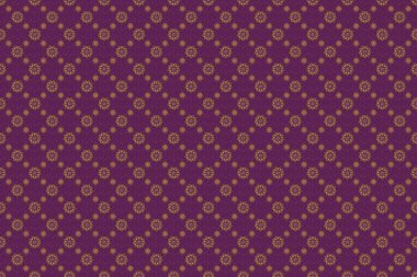 Altın gradyanı olan klasik, dikişsiz bir model. Zarif altın davetiye kartı, altın desenli ve mor arkaplanlı..