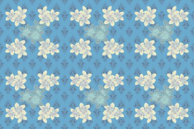 Soyut klasik kusursuz desen. Klasik çiçek süsü..