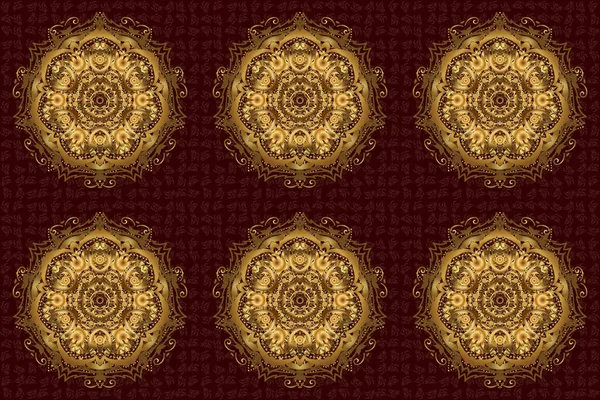 Καλειδοσκόπιο Μενταγιόν Γιόγκα Ινδία Αραβικό Γεωμετρικό Στοιχείο Ράστερ Κύκλου Διακόσμηση — Φωτογραφία Αρχείου