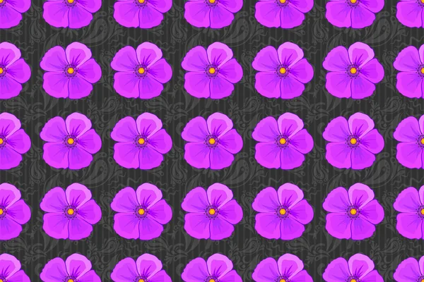 Fényes Festészet Inspirálta Kozmosz Virág Lenyomatot Raszter Zökkenőmentes Háttér Gyönyörű — Stock Fotó