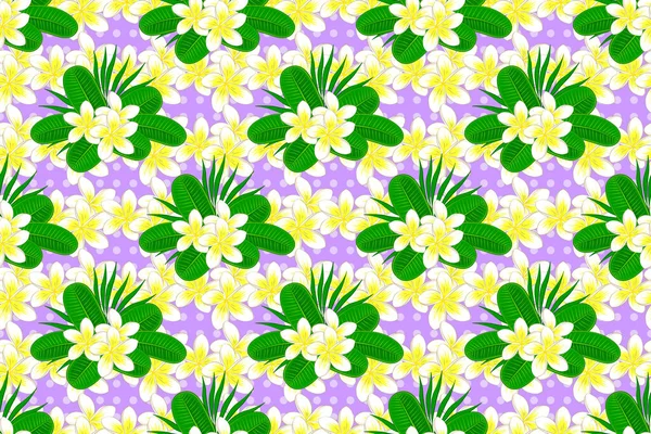 Papel Primavera Con Flores Lindas Abstractas Sobre Fondo Violeta Patrón — Foto de Stock
