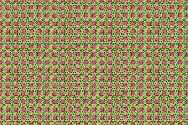 Raster Cute Floral Pattern Small Abstract Flowers Seamless Pattern Little — Stock Photo, Image