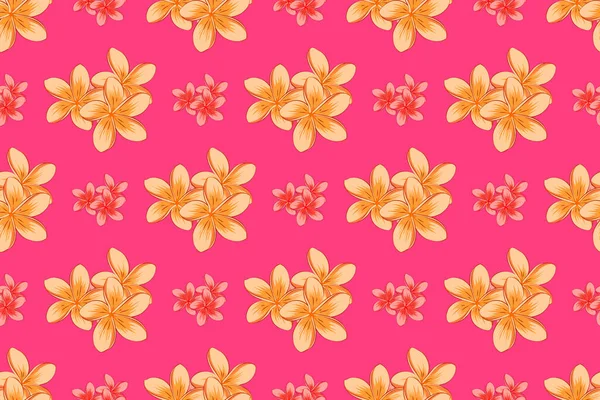 Moderno Padrão Sem Costura Floral Variegado Fundo Rosa Impressão Floral — Fotografia de Stock